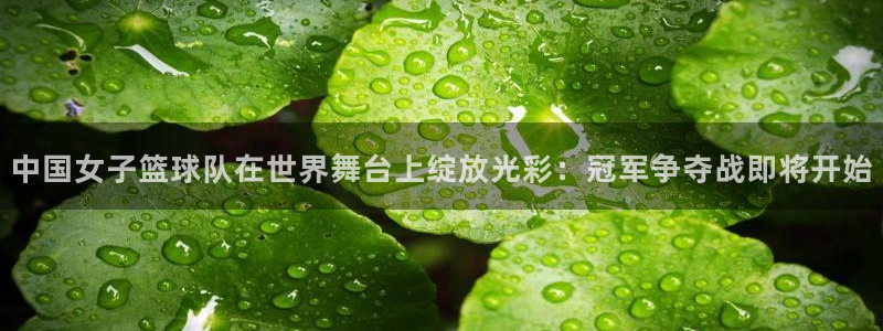看球吧体育直播：中国女子篮球队在世界舞台上绽放光彩：冠军争夺战即将开始